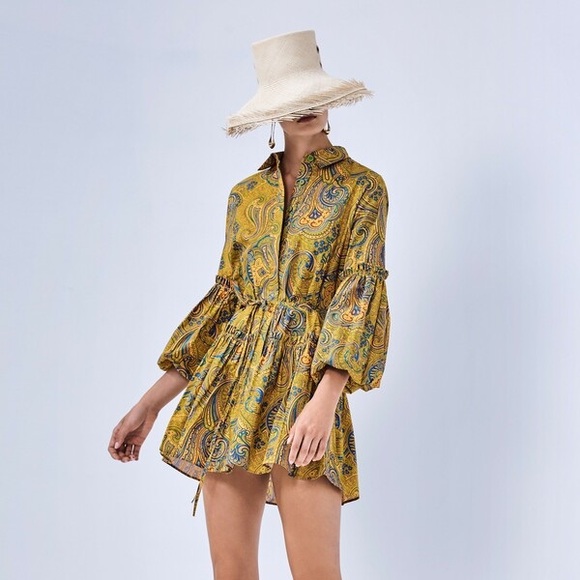 Alexis Zamata mini dress with sleeve gently worn size small - Picture 2 of 9